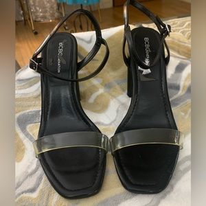 BCBGeneration Women Black Ankle Strap Sandals Size 10 Very Gently worn